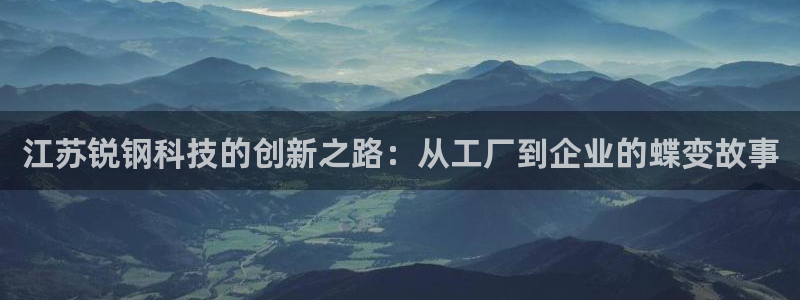 江苏锐钢科技的创新之路：从工厂到企业的蝶变故事